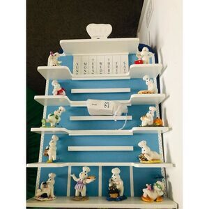 Pilsberry vintage wall wood ceramic figurines 15x22” calendar